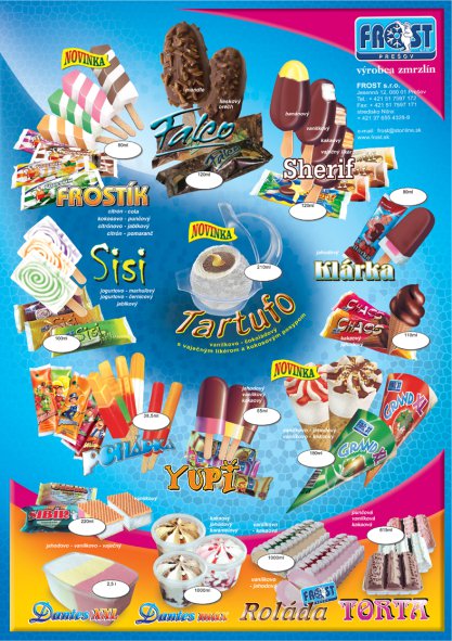 Plagát A/2 pre firmu FROST v Prešove