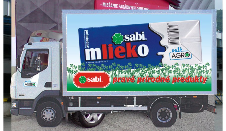 Skriňový chladiarenské auto firmy Milk-Agro