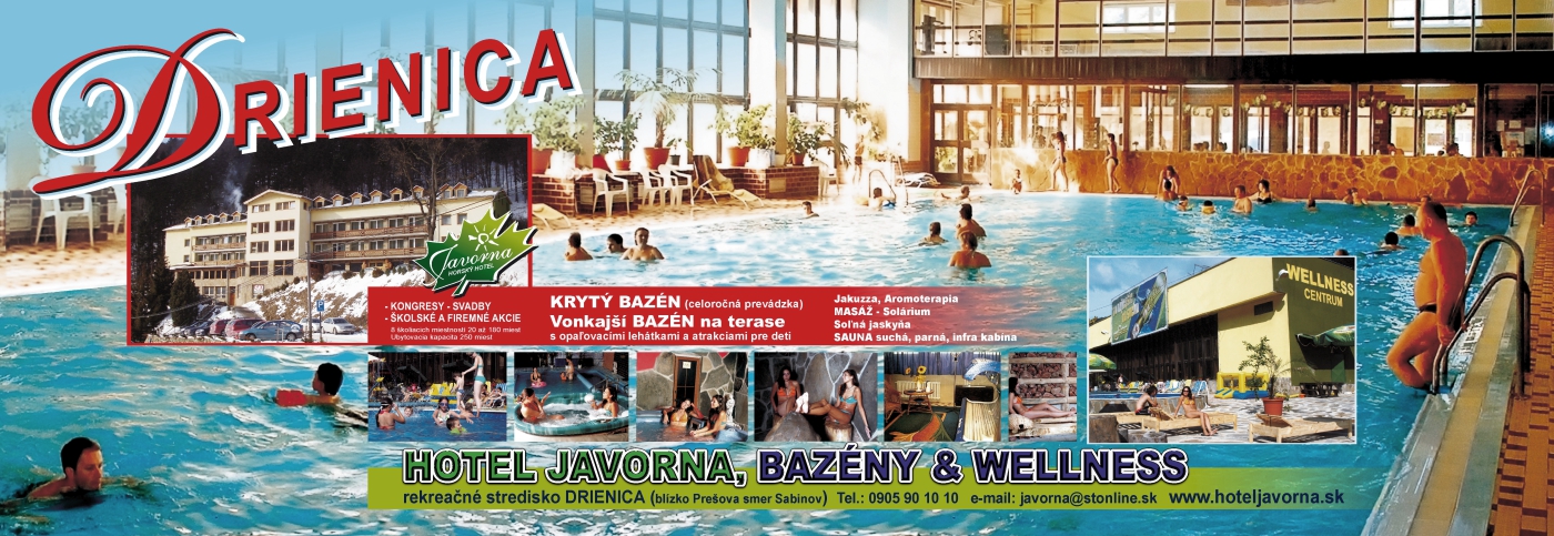 BANER pre Hotel Javorná (Drienica)